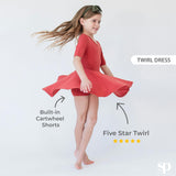 Quarter Sleeve Twirl Dress