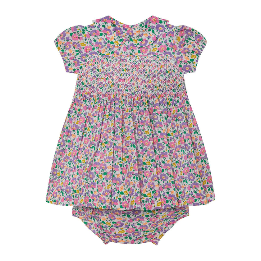 Made With Liberty Fabric Smocked Baby Dress Fable