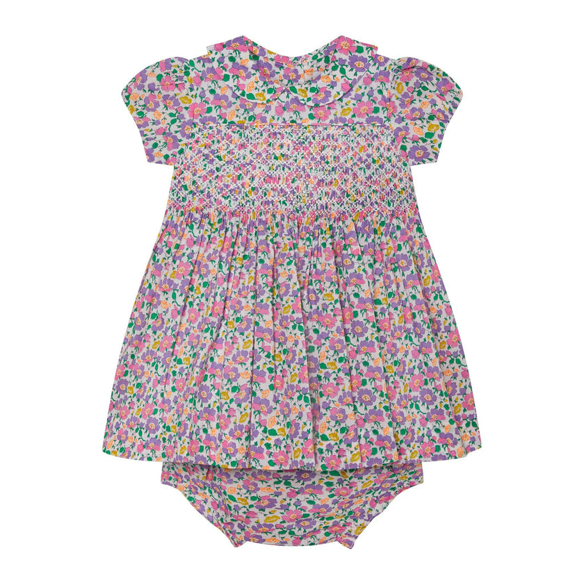 Made With Liberty Fabric Smocked Baby Dress Fable