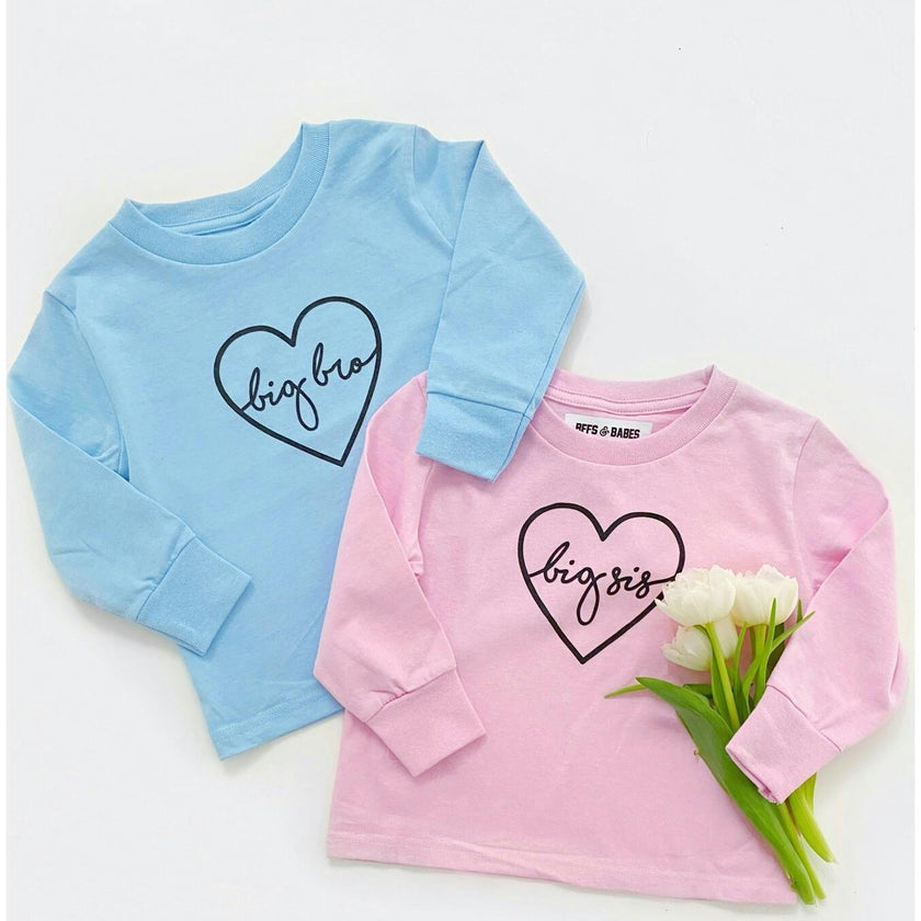 Big Sis Long Sleeve T-Shirt, White
