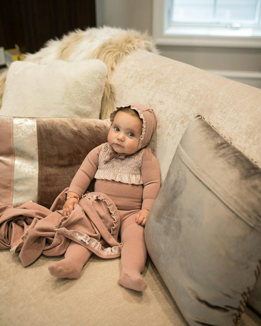 Sparkle Smocked Footie