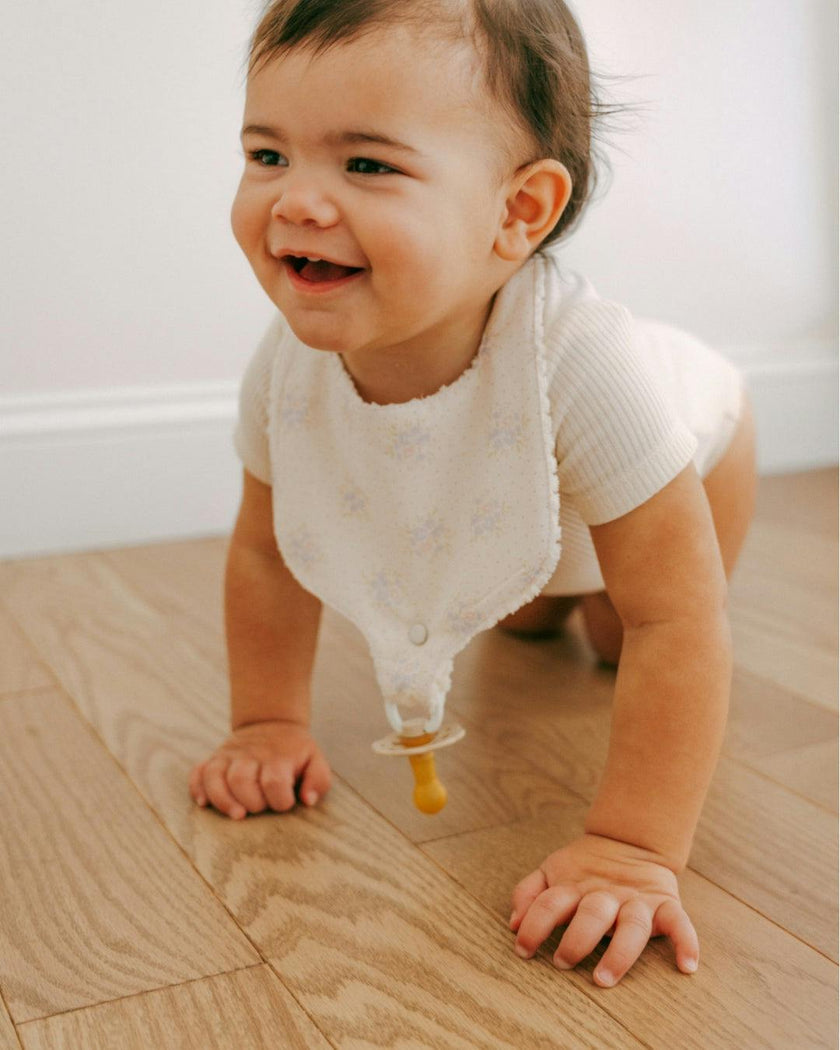Soothe & Snap Pacifier Bib-Petite Meadow Dots