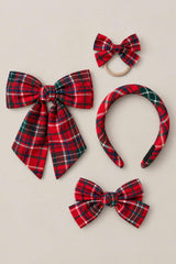 Hair Bows in Christmas Cheer Plaid