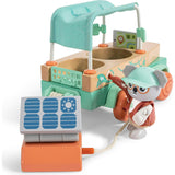 Hape: Solar Offroad Adventure - 11pc Wooden Nature & Hazard Toy Car