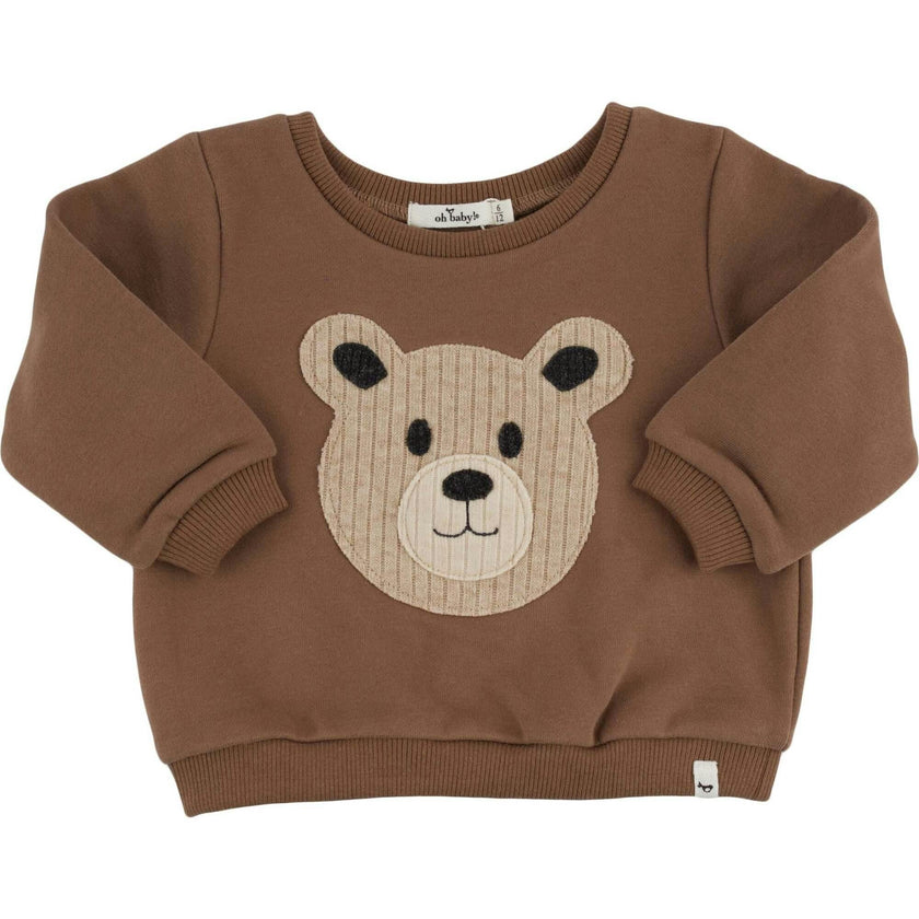 Teddy Face Applique Brooklyn Boxy