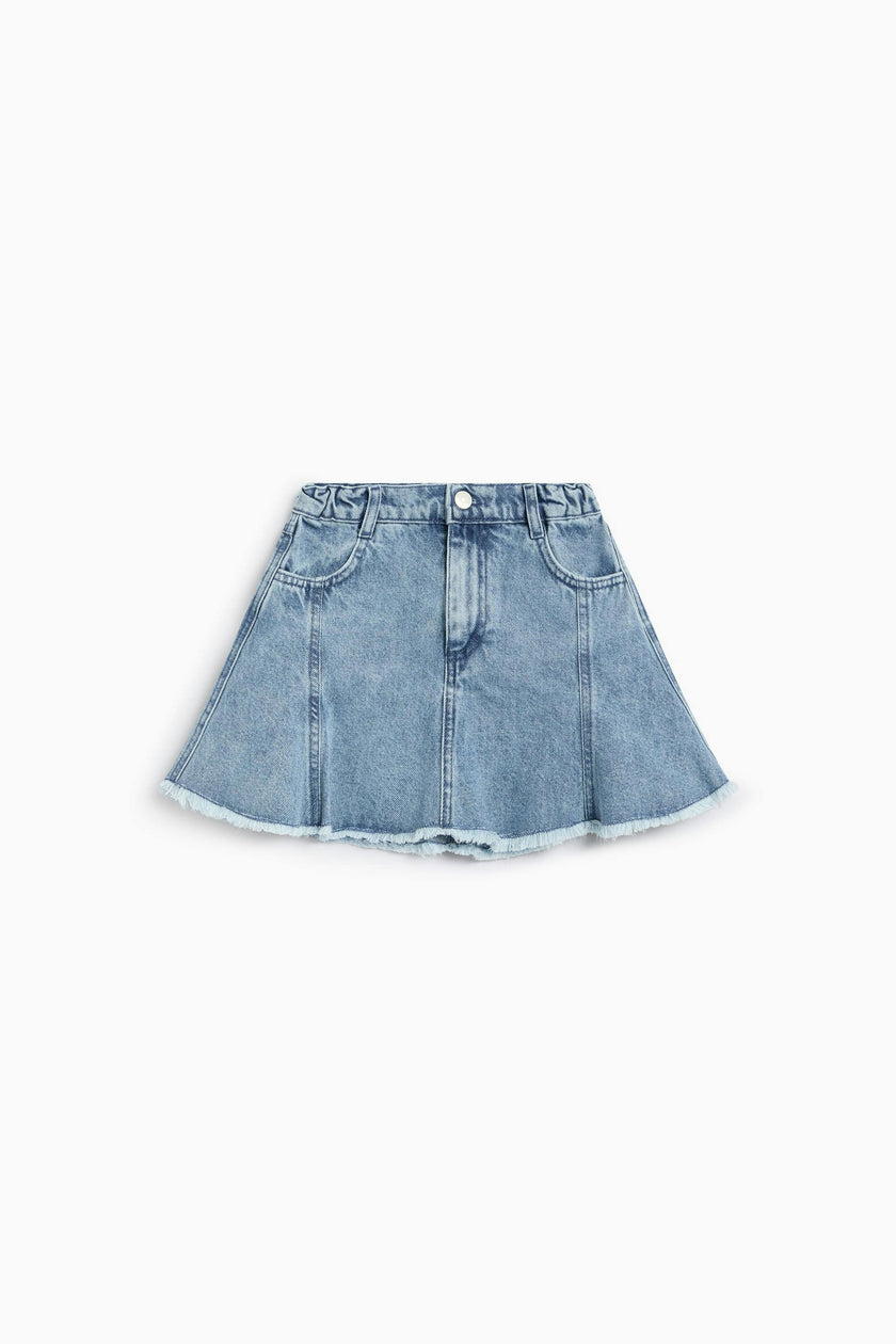 Ridge Denim Skirt