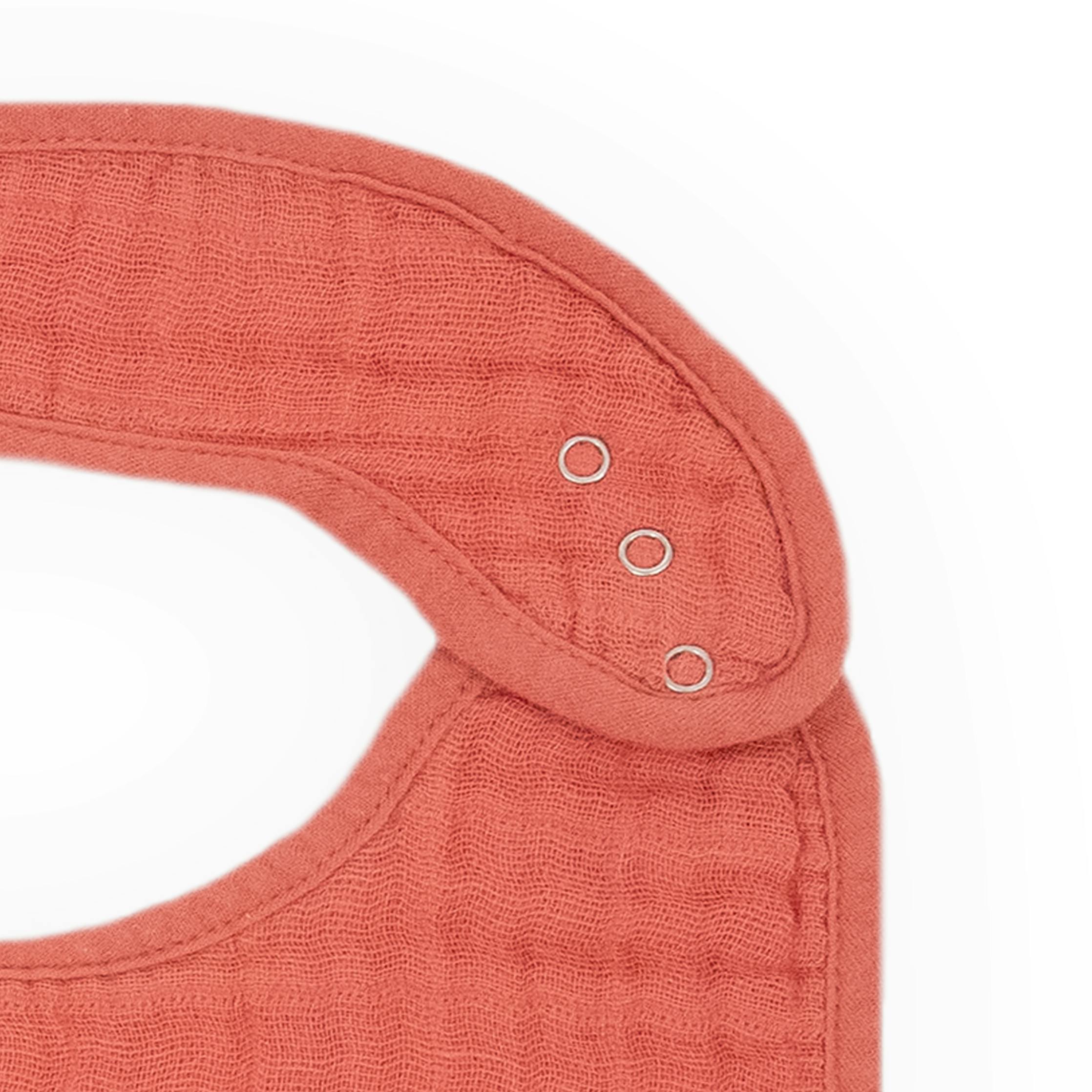 Cotton Muslin Classic Bib 3 Pack - Light Pink