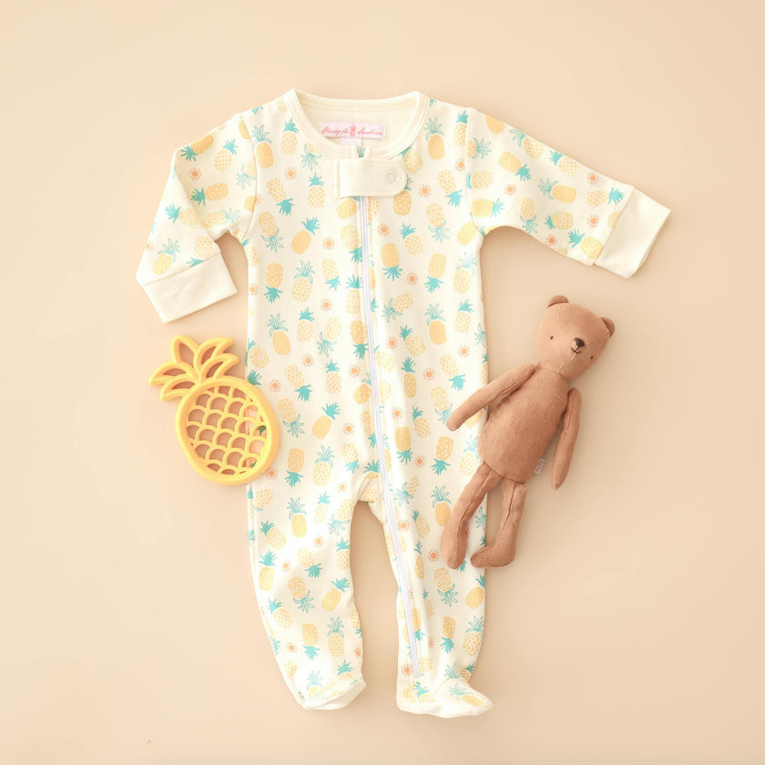 Pineapple Print Footie