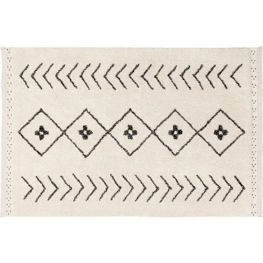 Bereber Rhombs Rectangular Washable Rug