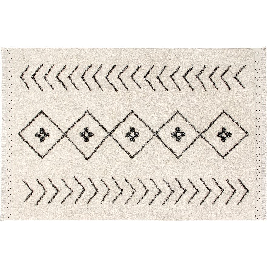 Bereber Rhombs Rectangular Washable Rug
