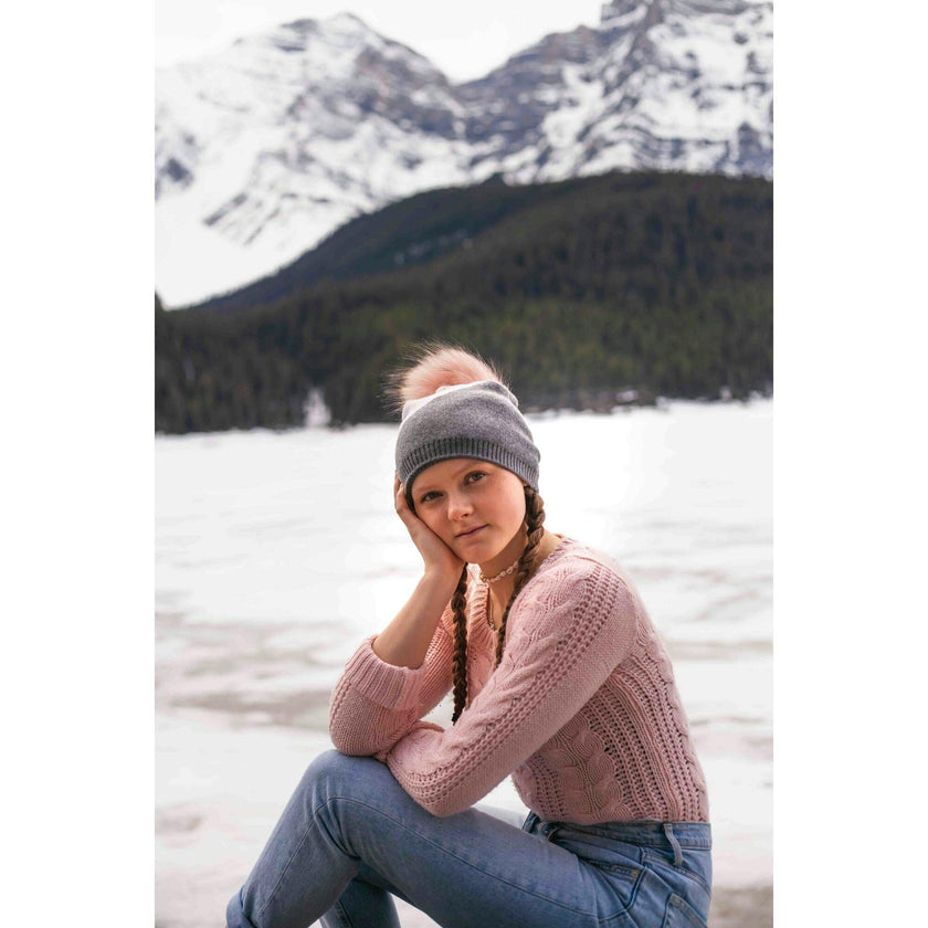 Triangle Color Block Hat (Snap On Pom Sold Separately)