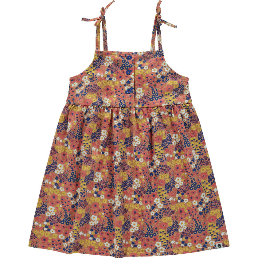 Tie Strap Floral Dress