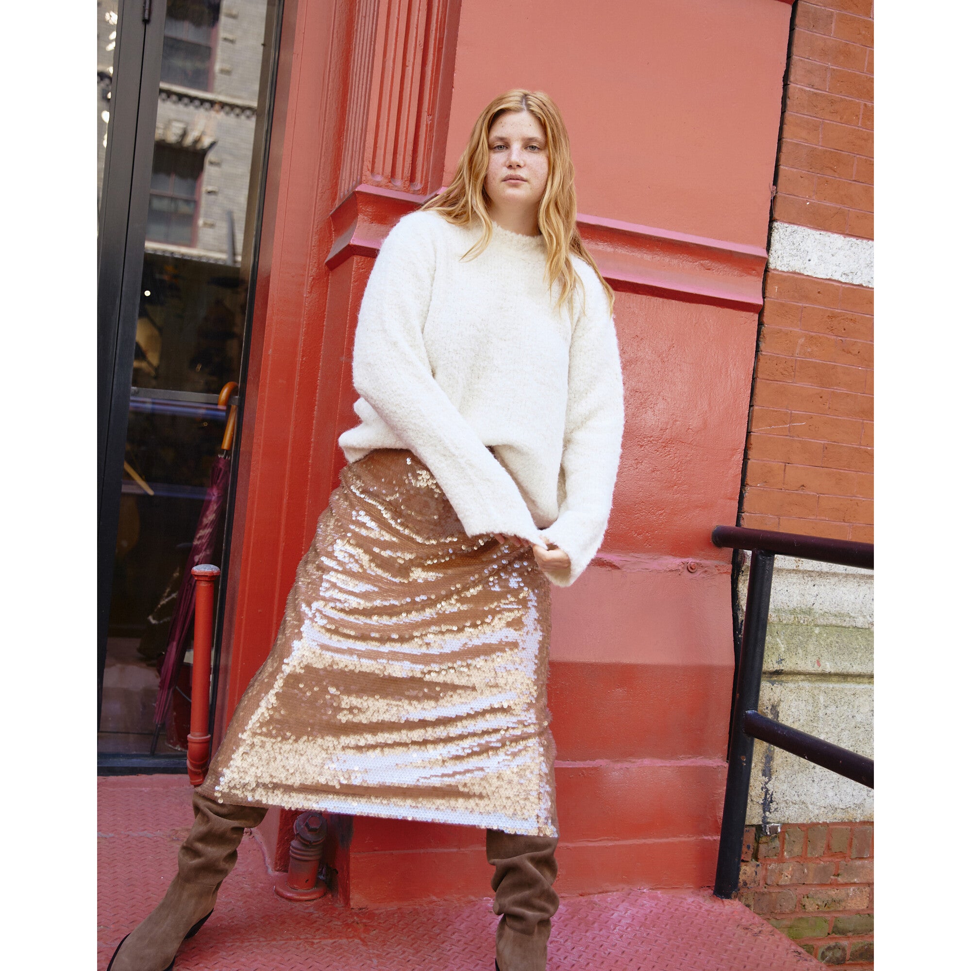 Women's Sutton Sweater, Cream