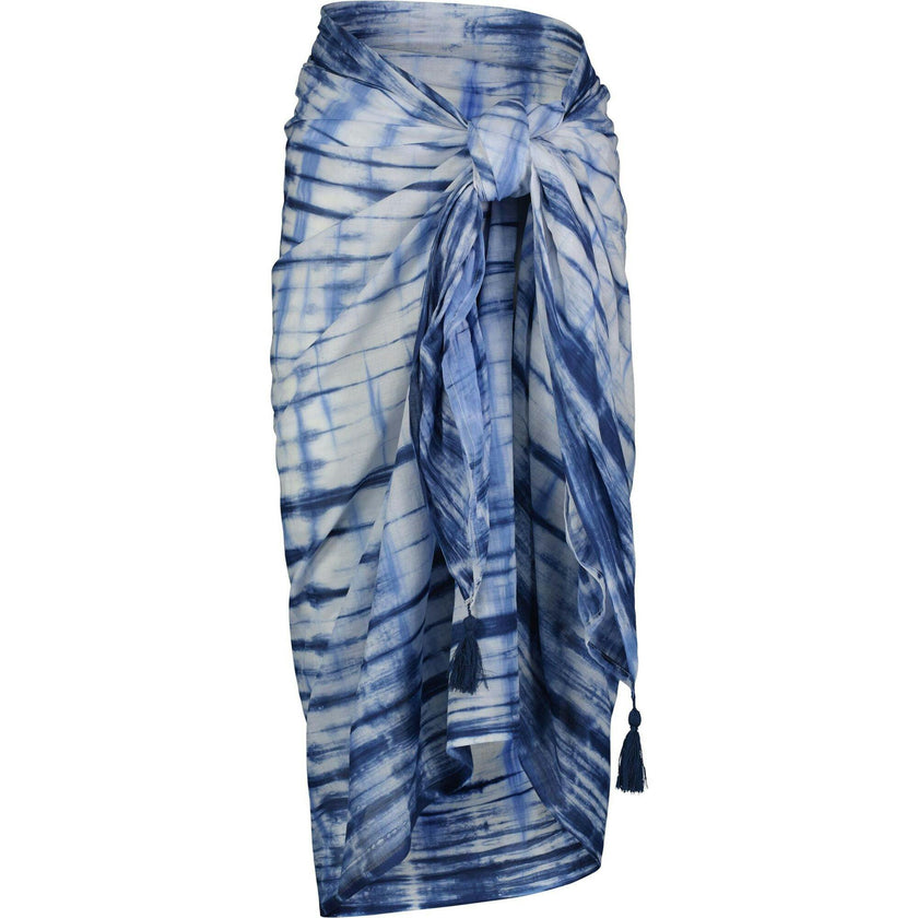 Cotton Saline Pareo Marine Shibori