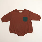 Harley Pocket Romper in Sequoia