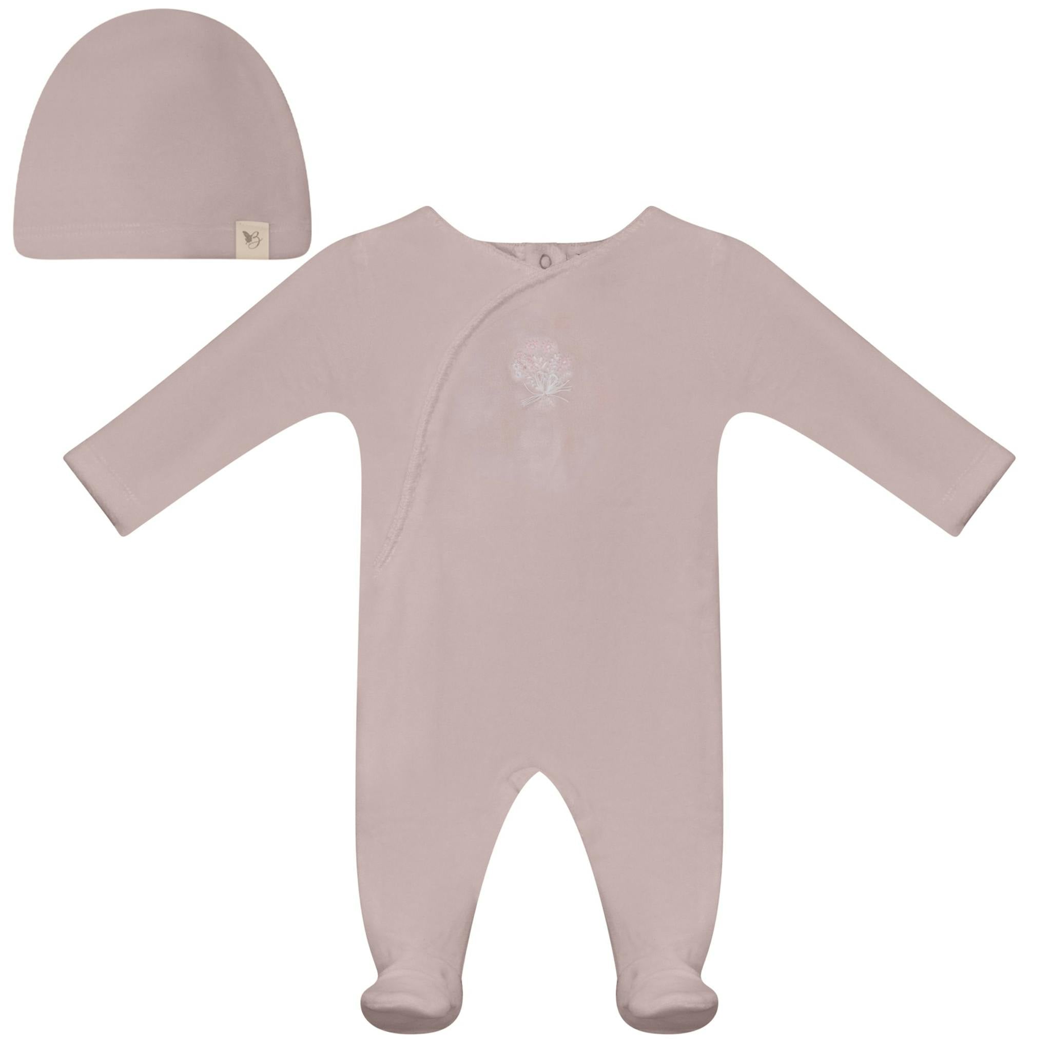 Honeybee, Flower & Rolling Horse Velour Footie