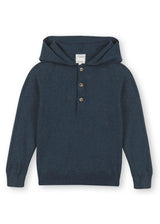 Dark Denim Cotton Hoodie