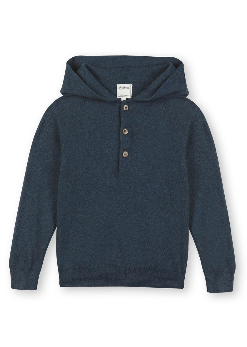 Dark Denim Cotton Hoodie