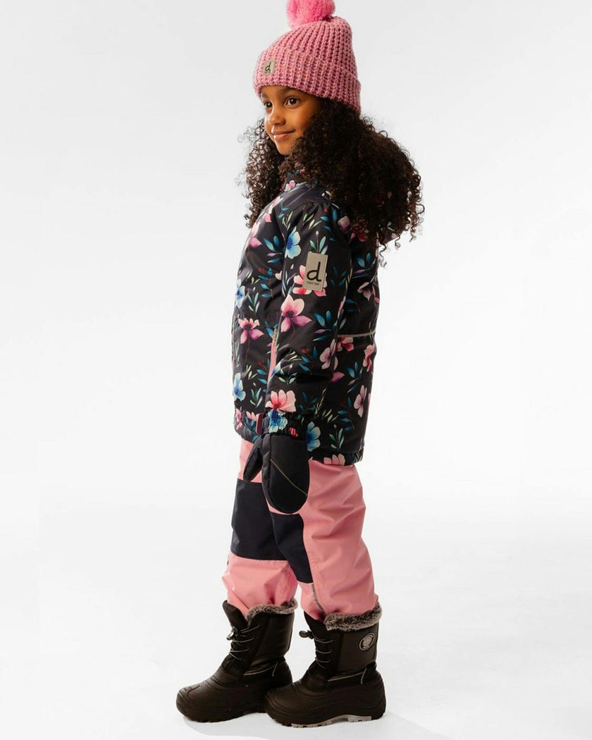 Light Weight Two Piece Chill Snowsuit Blue Floral Print