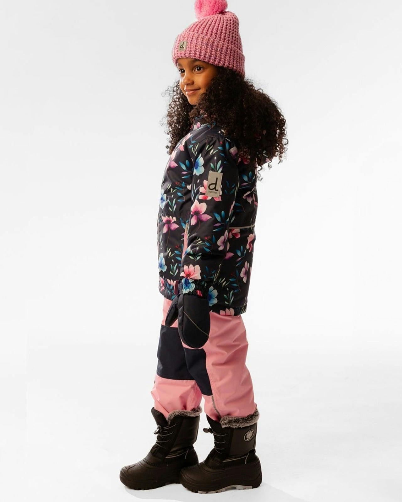 Light Weight Two Piece Chill Snowsuit Blue Floral Print