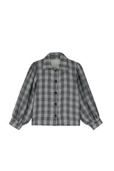Check Bow Blouse