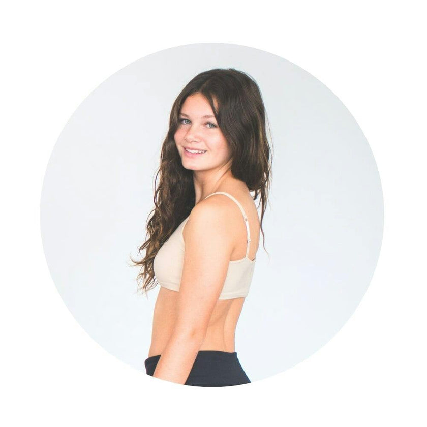 Bleum Neutral Bamboo Girls Seamless Bra Honey-Sky