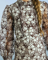 Chelsea Cotton Embroidered Dress, Wine