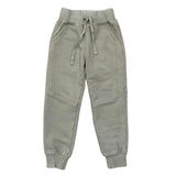 Boys Detail Fleece Jogger in Evergreen