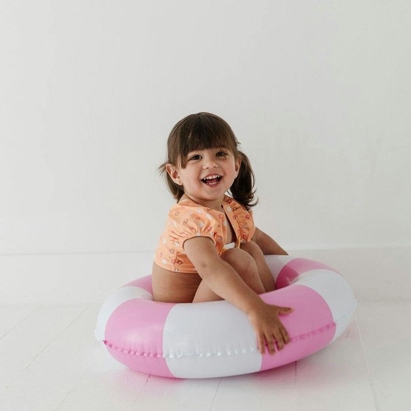 Girl's Puff Sleeve Swimsuit