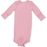 Solid Rose Elegance - Knotted Gown and Headband