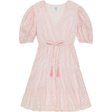 Florence Women's Mini Dress Rose Stripe, Pink