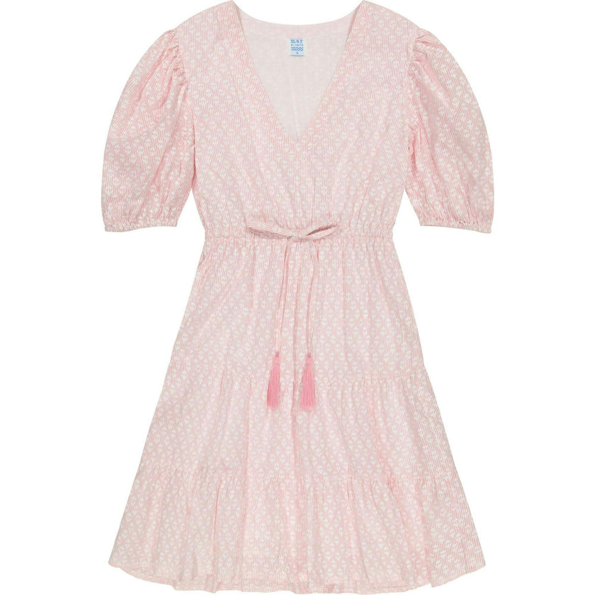 Florence Women's Mini Dress Rose Stripe, Pink