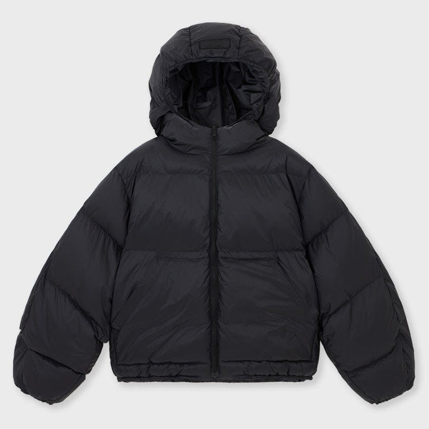 Cropped Lightweight Reversible Puffer