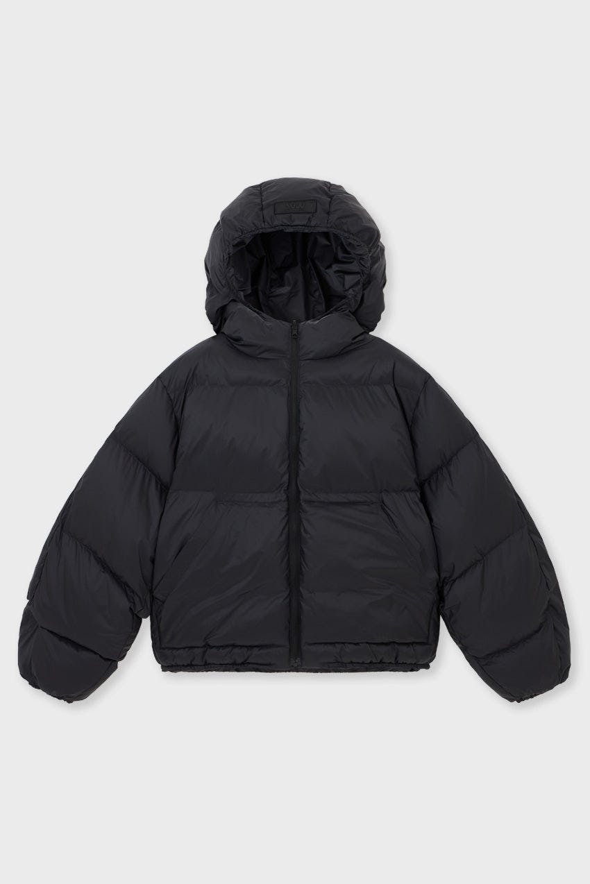 Cropped Lightweight Reversible Puffer