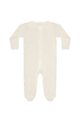 Camel Classic Stripes Zipper Footie