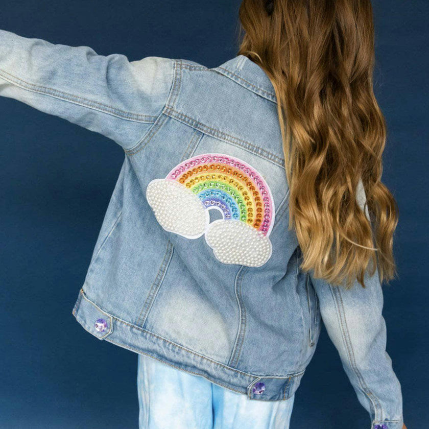 Happy Rainbow Denim Jacket
