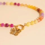 Butterfly Crystal Necklace Charm