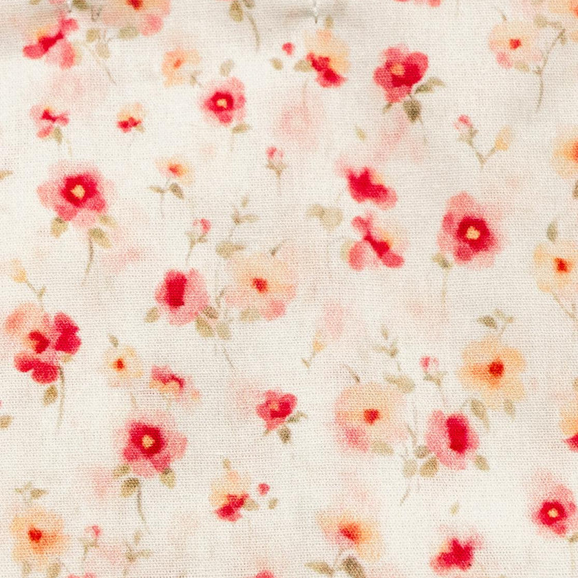 Sunset Petal Timeless Floral Ruffle Zipper Pouch