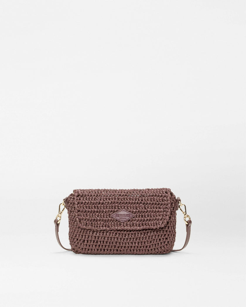 Brown Crochet Crochet Convertible Crossbody