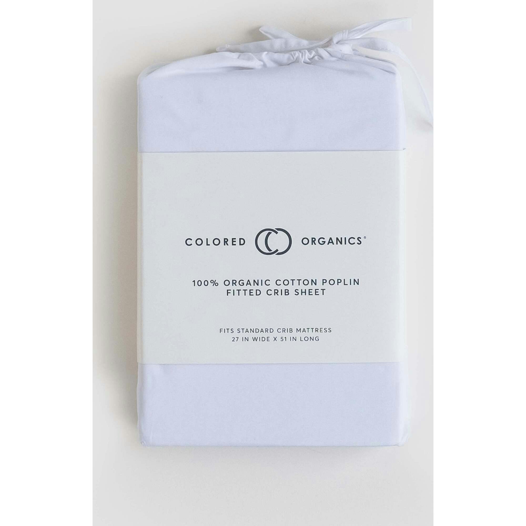 Poplin Fitted Crib Sheet Ivory