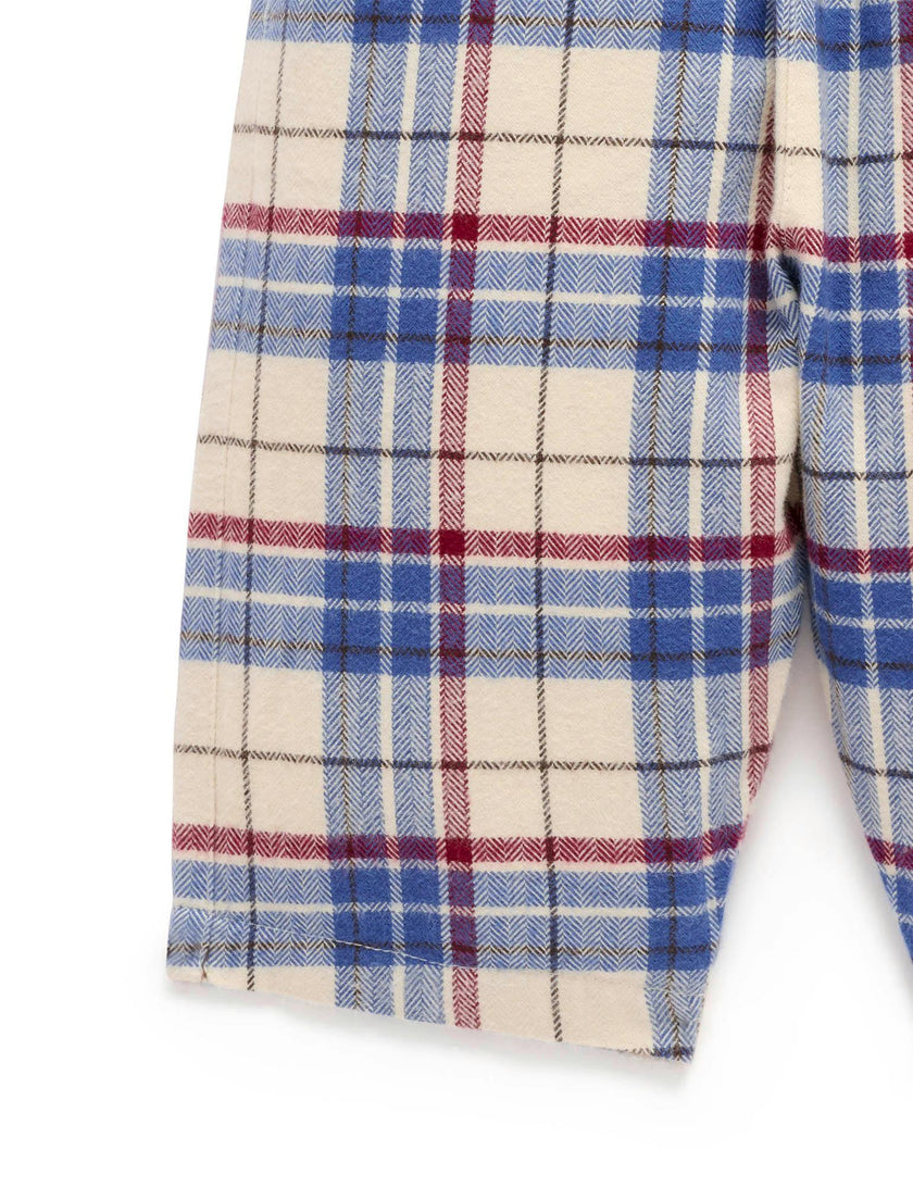 Slouchy Check Pants Woodland Check