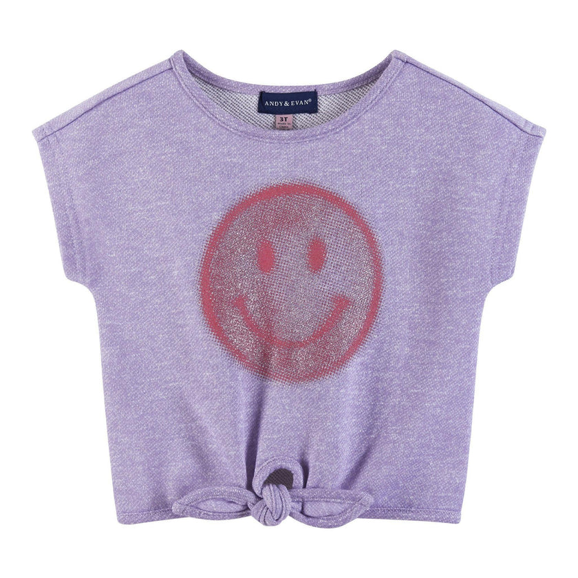 Kids Girls Tie-Front Top & Short Set