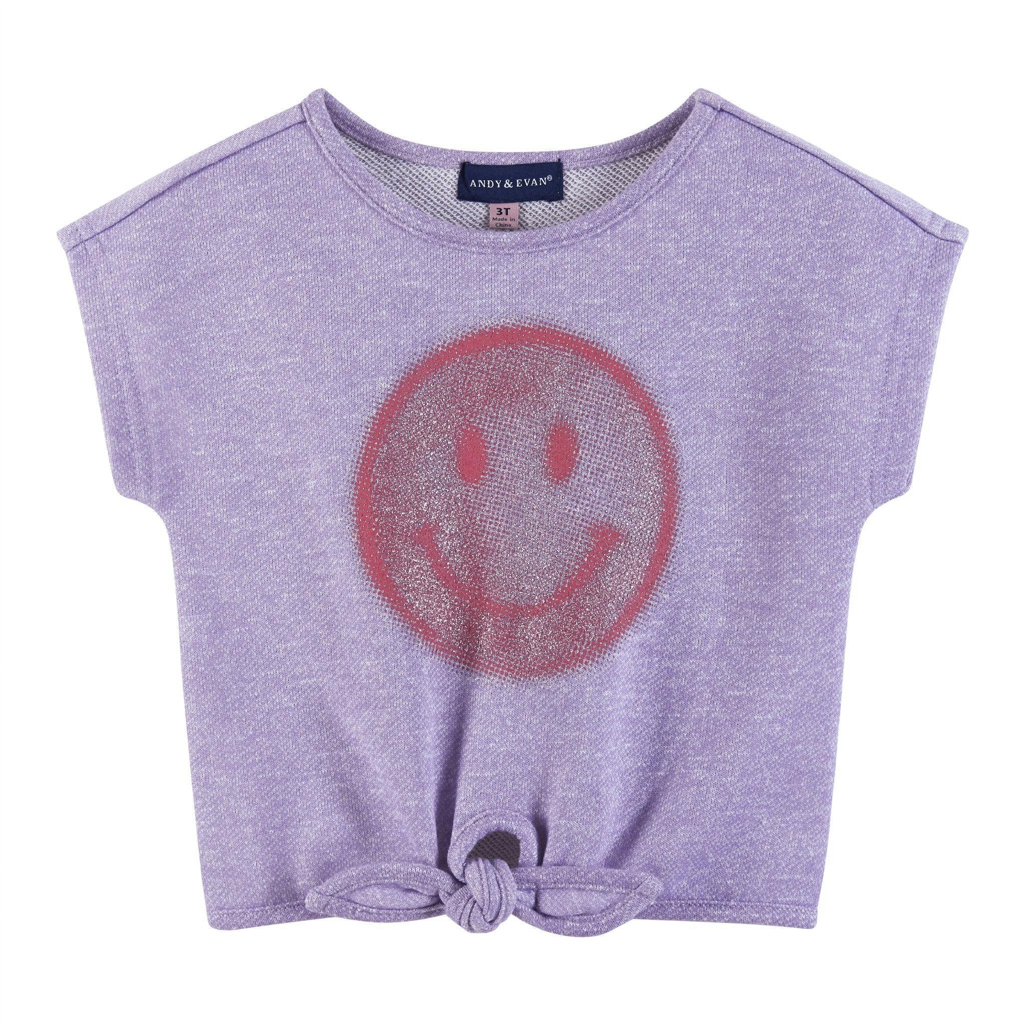 Kids Girls Tie-Front Top & Short Set