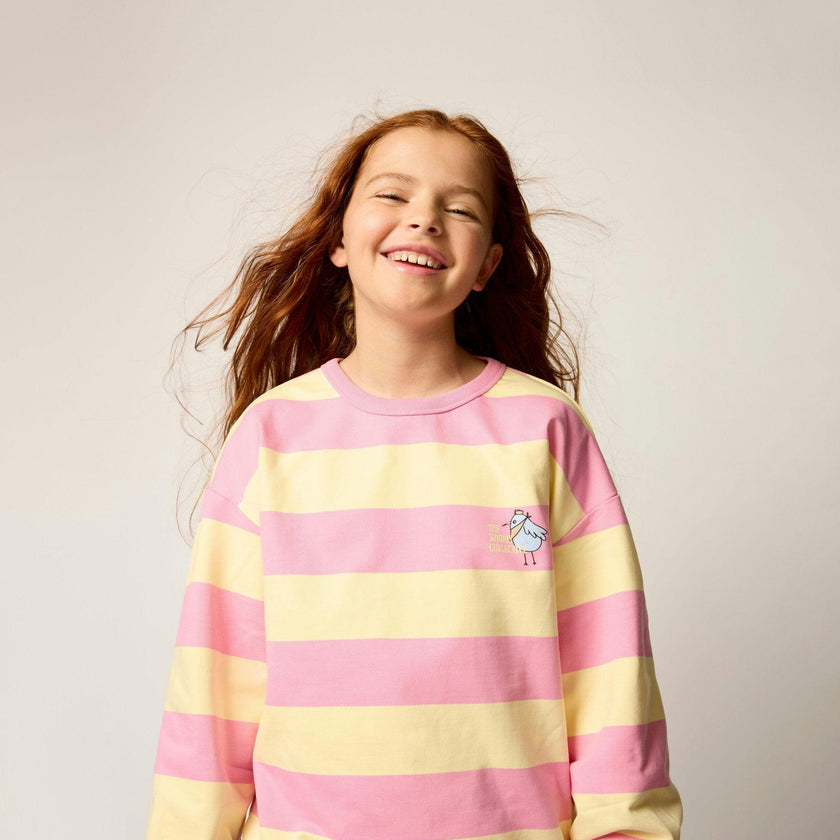 Organic Sunday Striped Sweatshirt