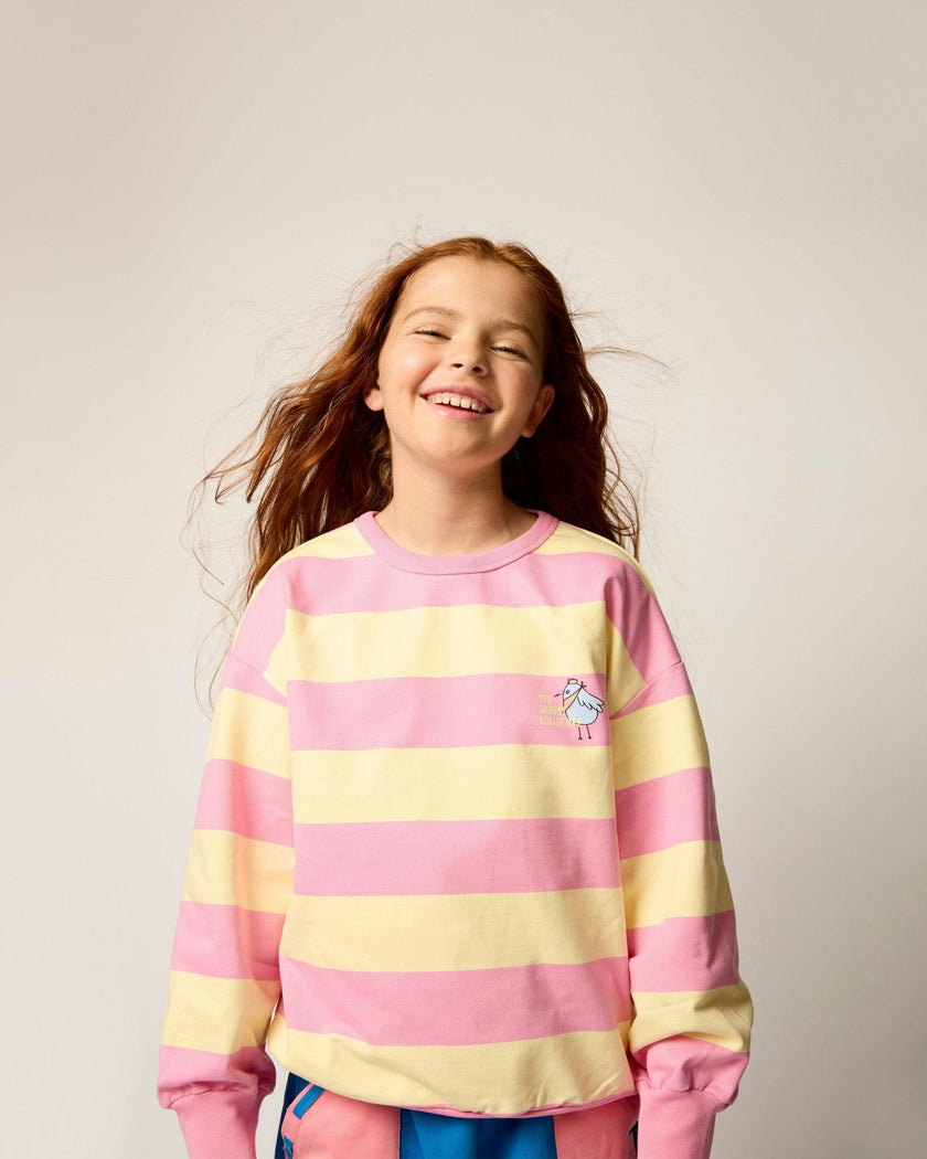 Organic Sunday Striped Sweatshirt