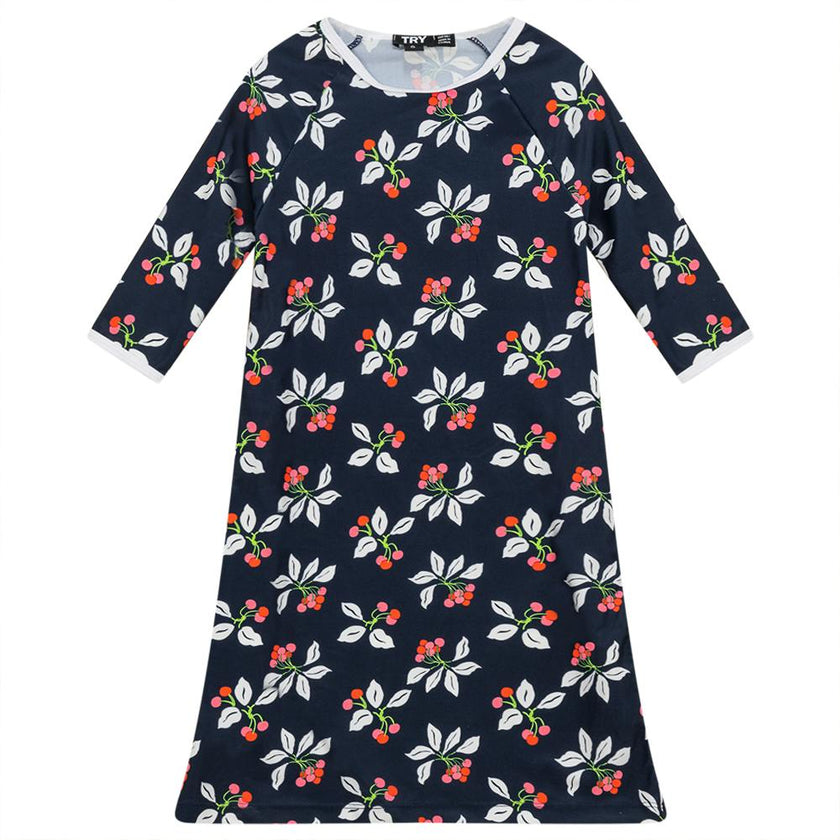 Cherry Print Swim Dress