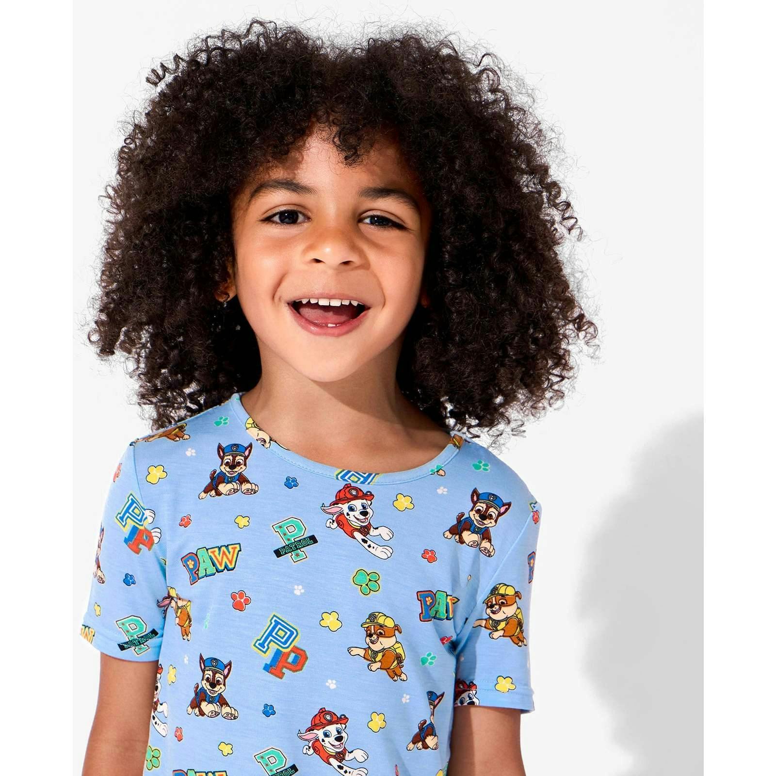 PAW Patrol: Varsity Blue Bamboo Kids Pajama Short Set