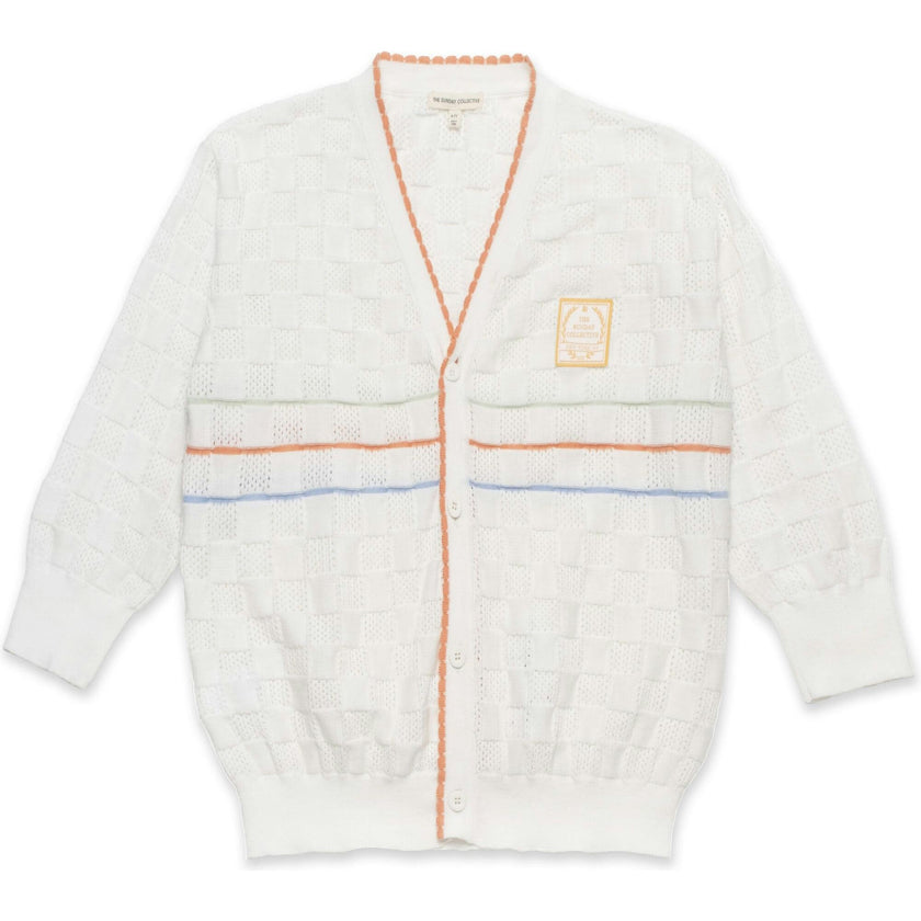 Lightweight Classroom Cardigan in Multi Stripe