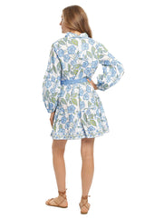 Angela Dress - Fleur Bleu
