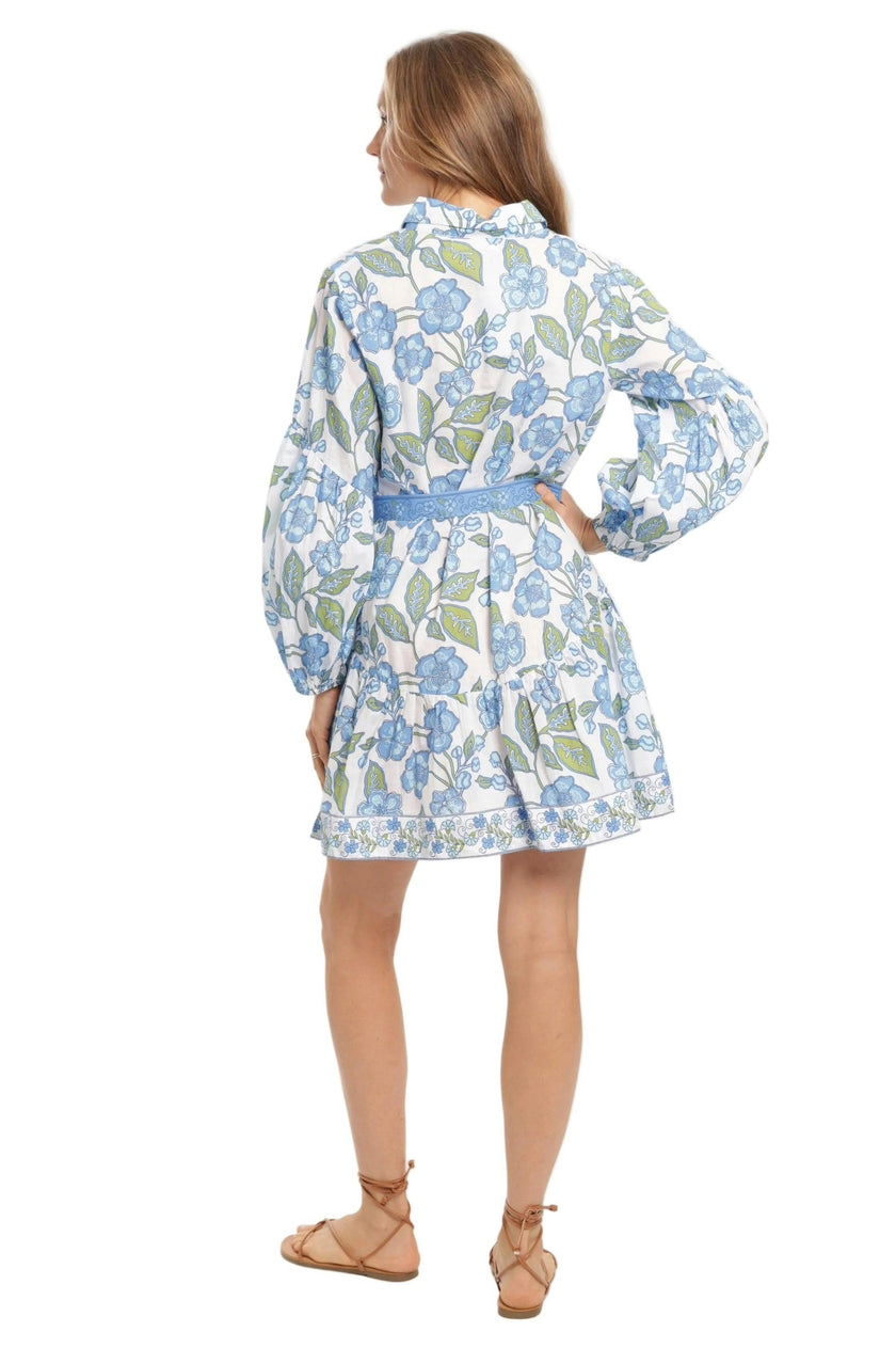 Angela Dress - Fleur Bleu